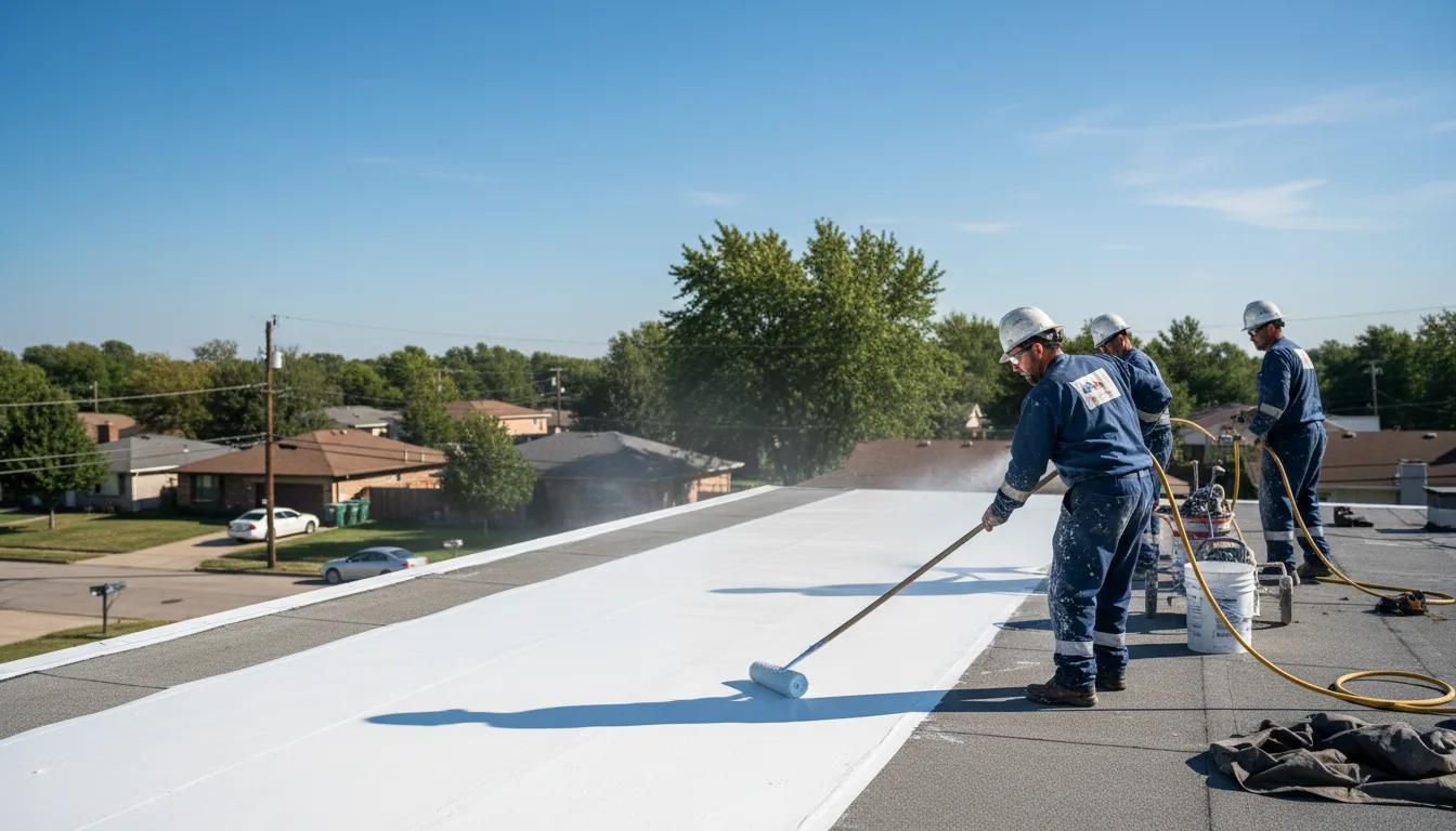Commercial roof coating in Shoreham, VT near me